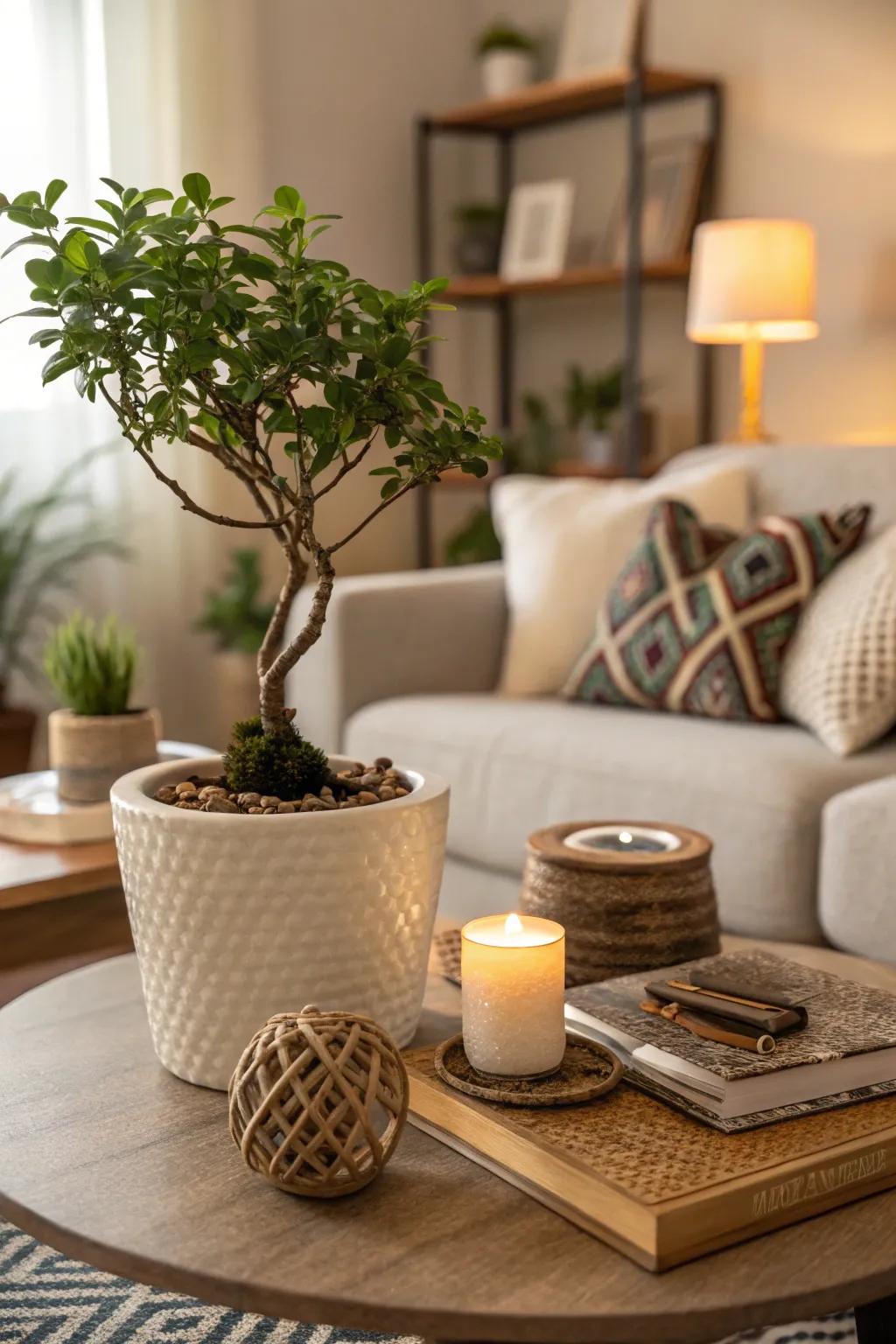 Vegetation adds a breath of pure air to your decorations.