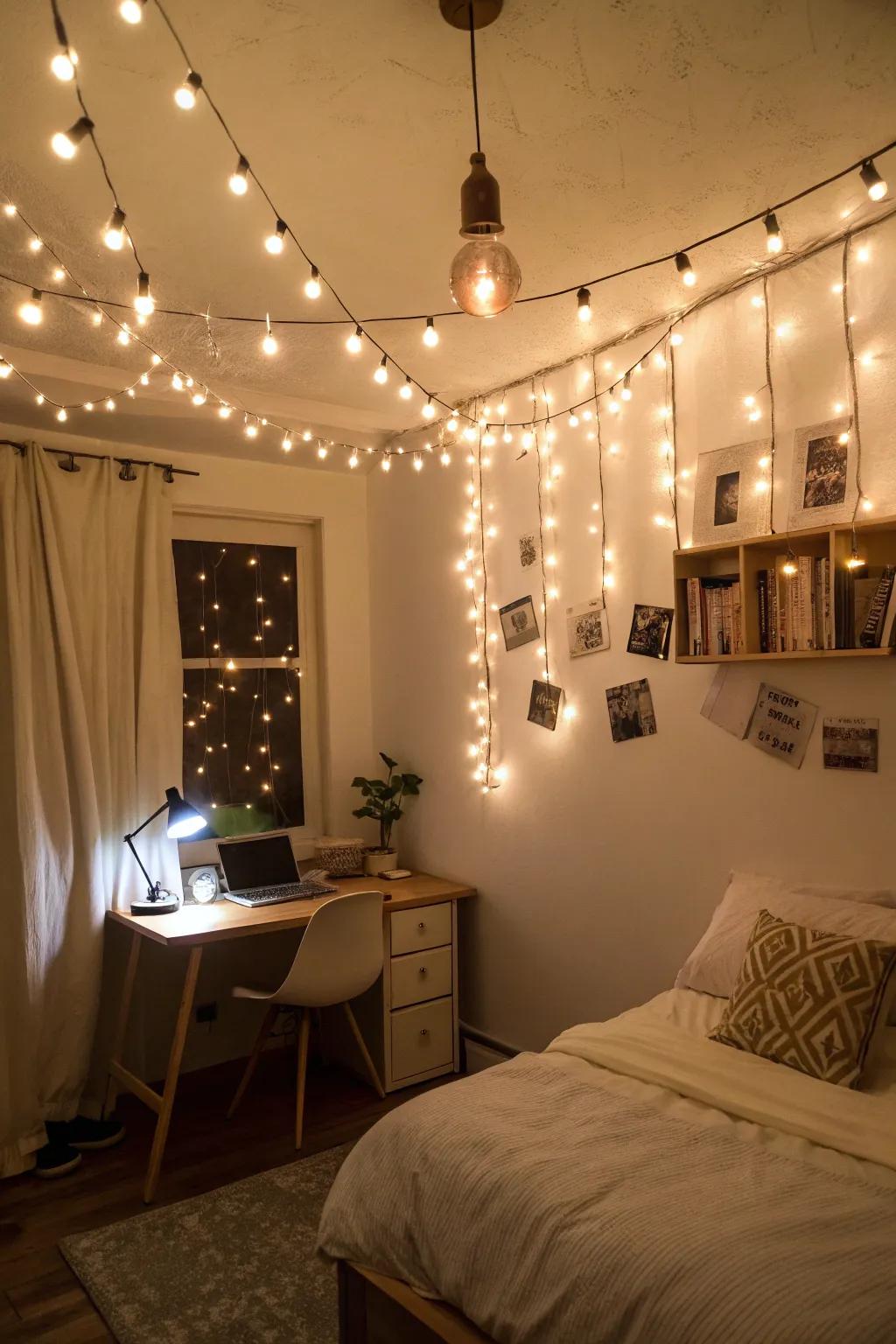 Set the mood with creative lighting choices.