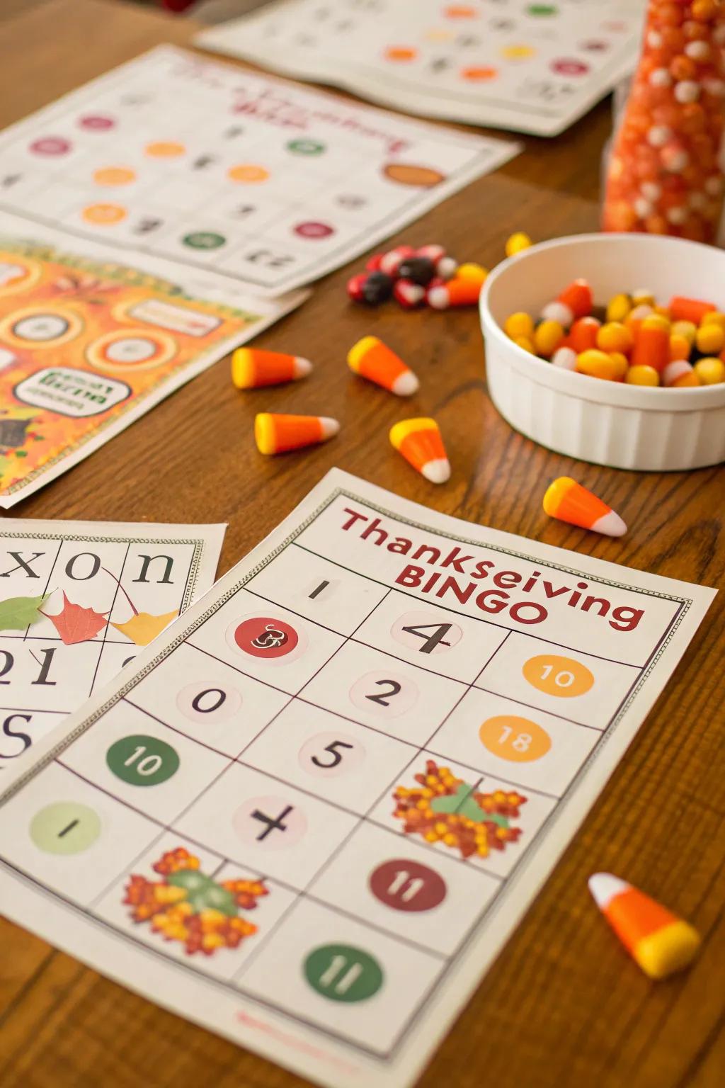 Thanksgiving Bingo: a celebratory and enjoyable activity for everyone.