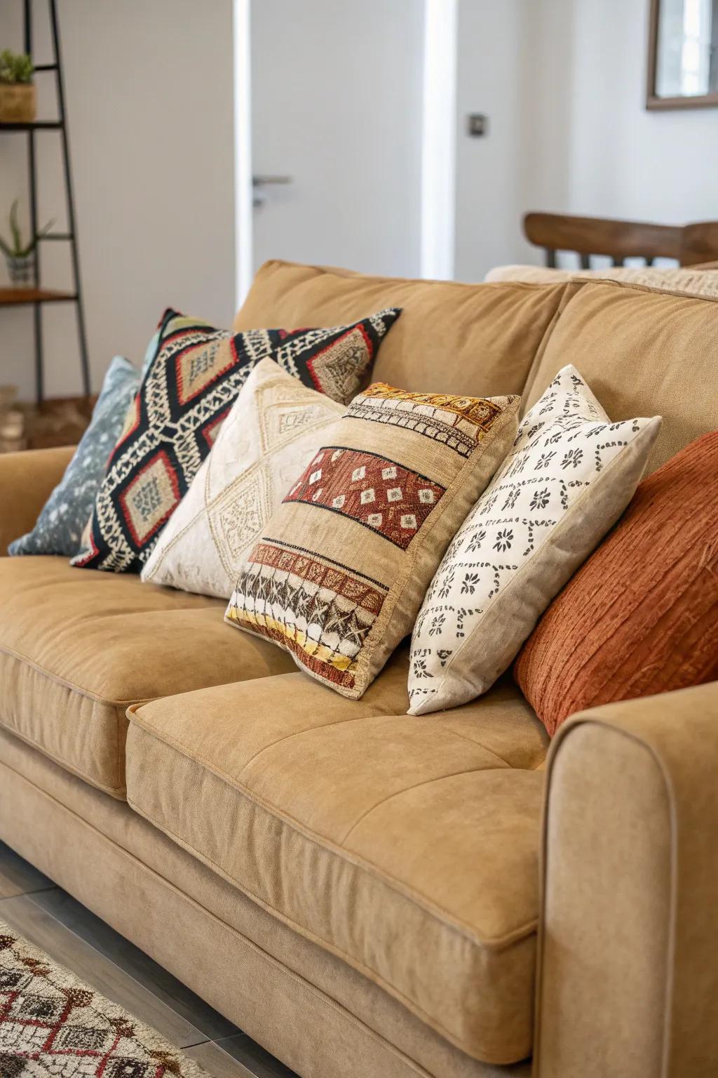 A layered arrangement delivers an inviting and rich aesthetic.