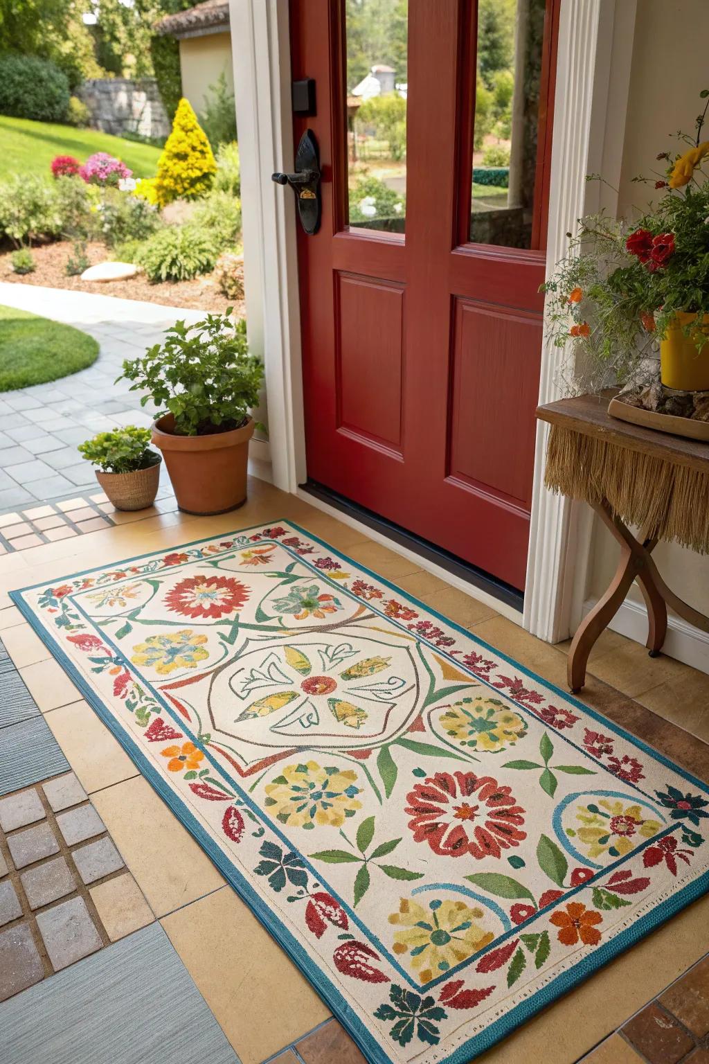 Bring nature to your doorstep with floral designs.