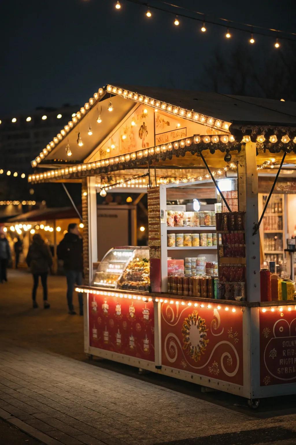Illumination transforms your booth into a welcoming space.