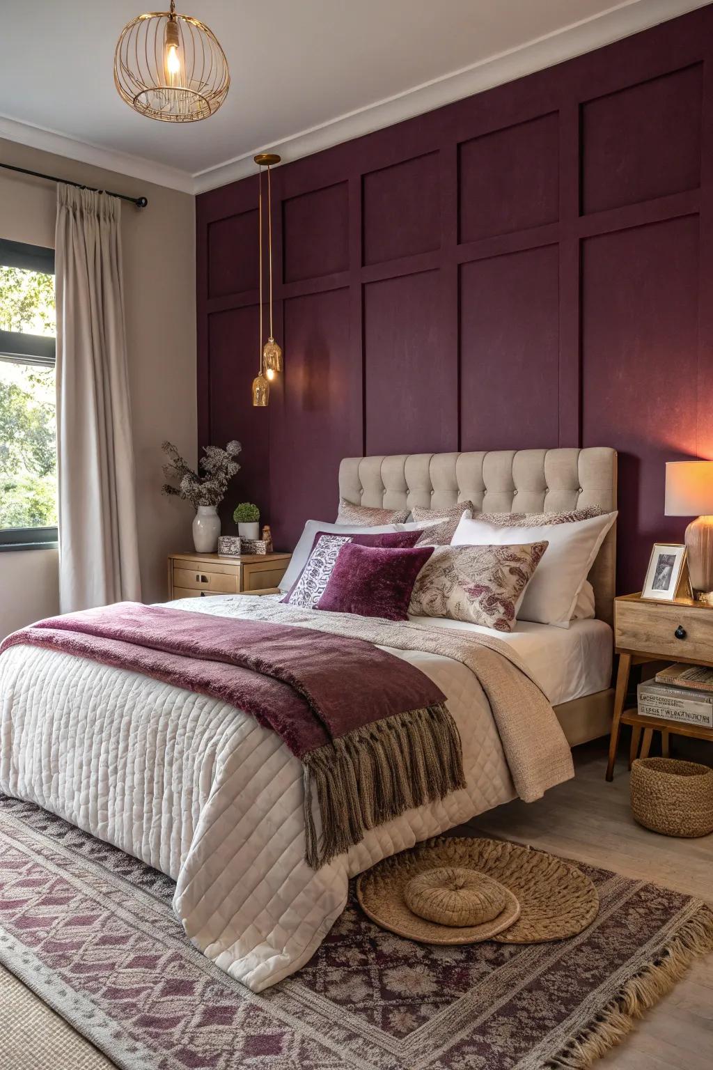 Feature walls make impressive focal points.