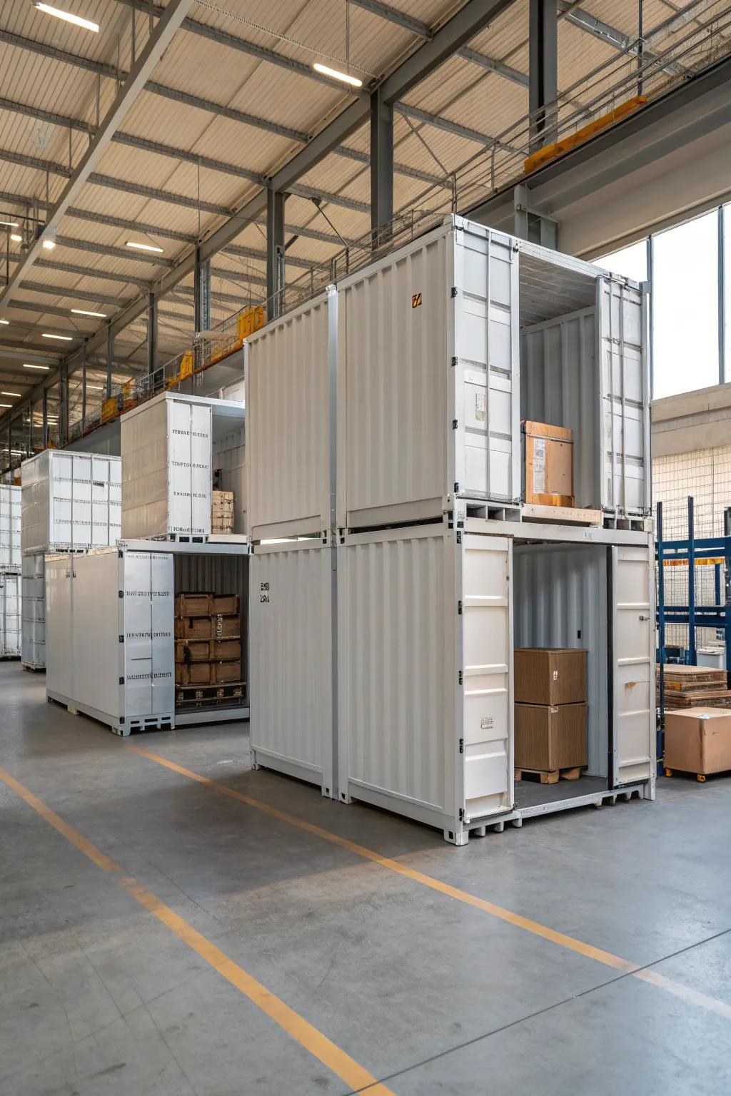 Modular storage units offer adaptability for evolving storage requirements.