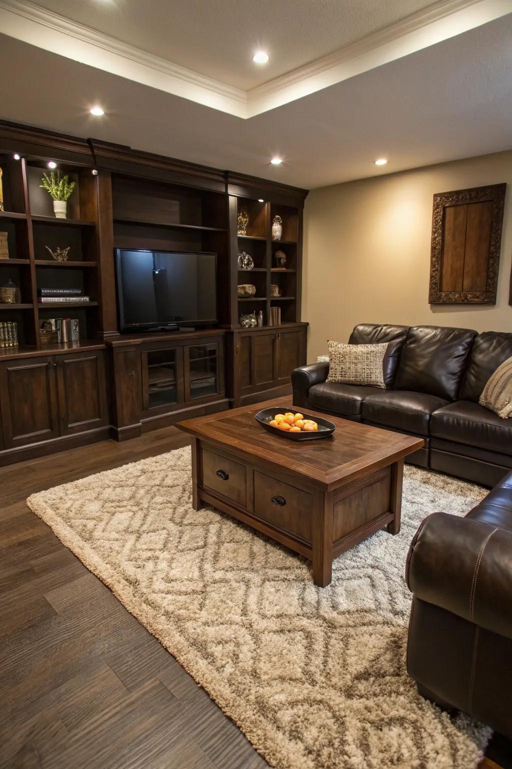 A textured floor covering brings warmth and comfort to your living space.