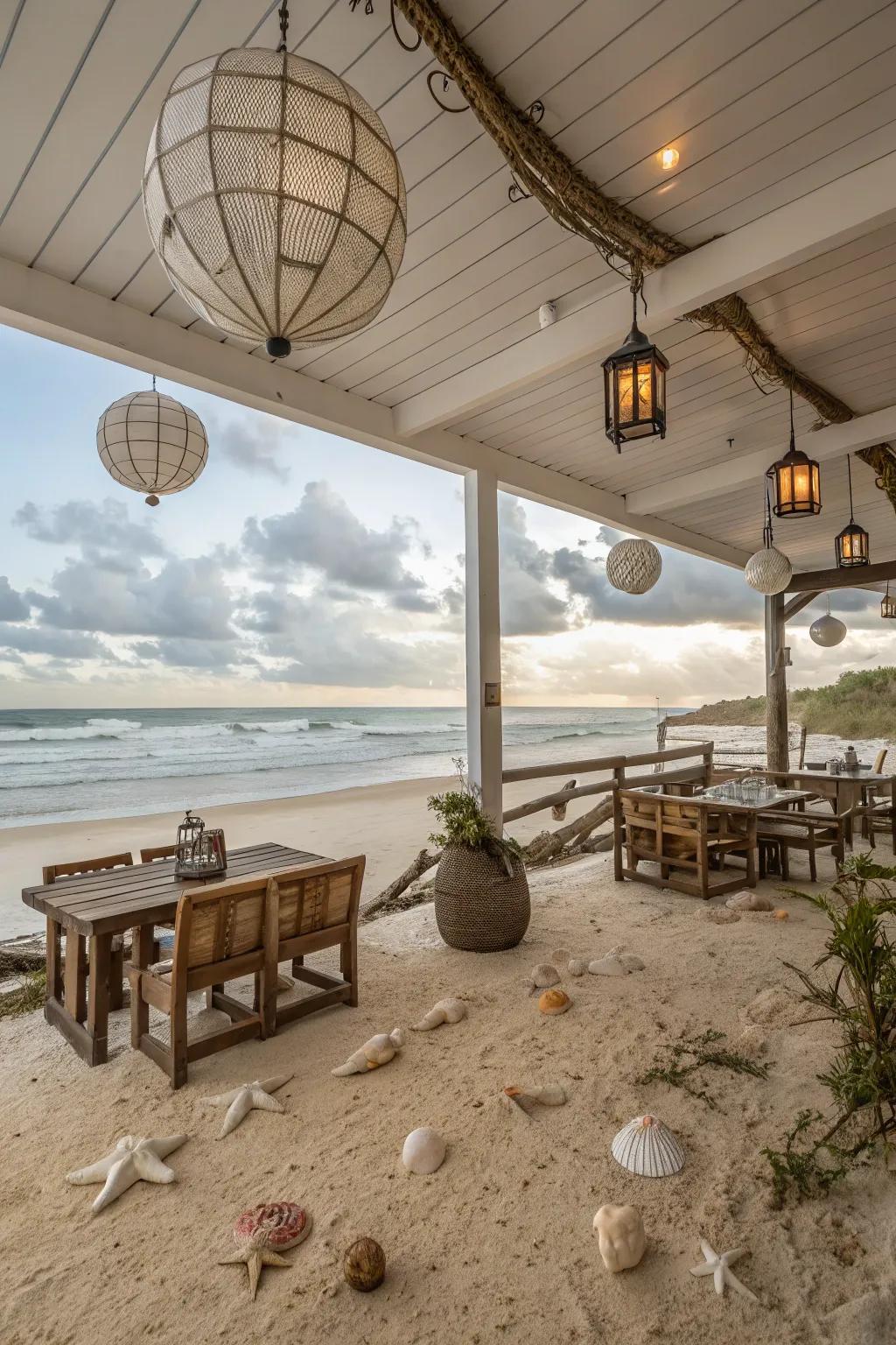 Coastal designs add a breezy, relaxed feel to your outdoor decor.