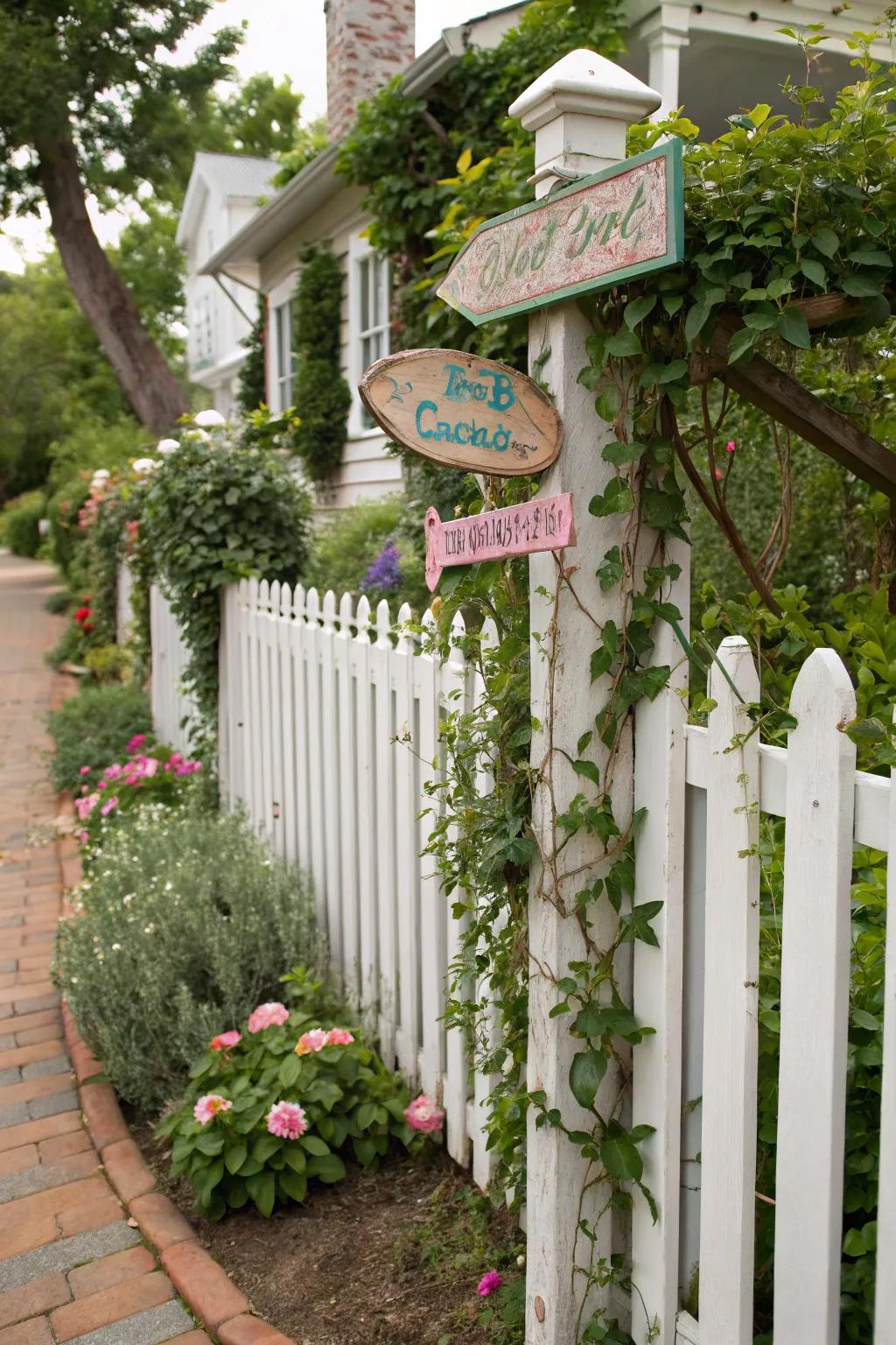 Boundary fencing may be adorned through flora and marks, intensifying charm.