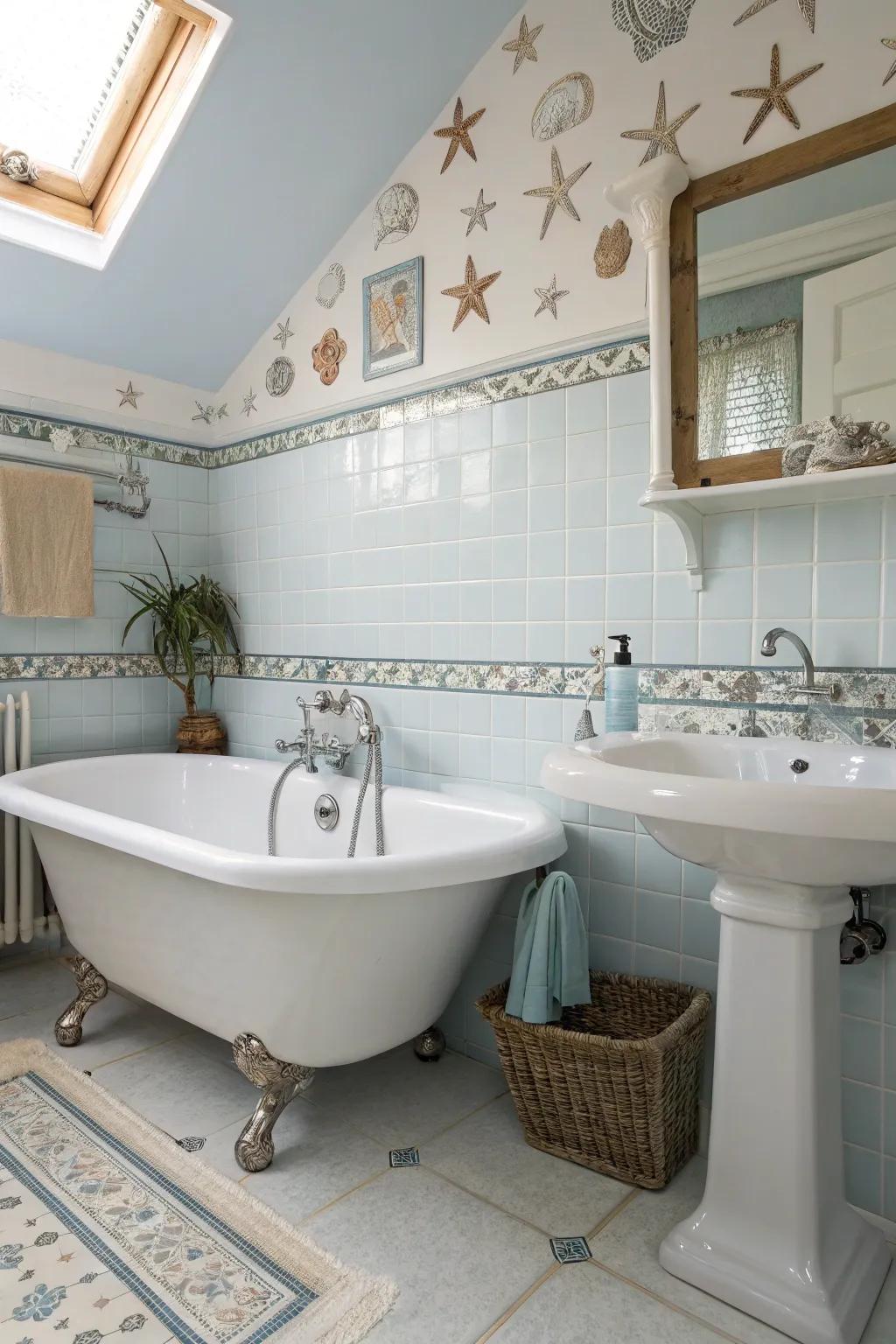 Classic fixtures offer timeless elegance.