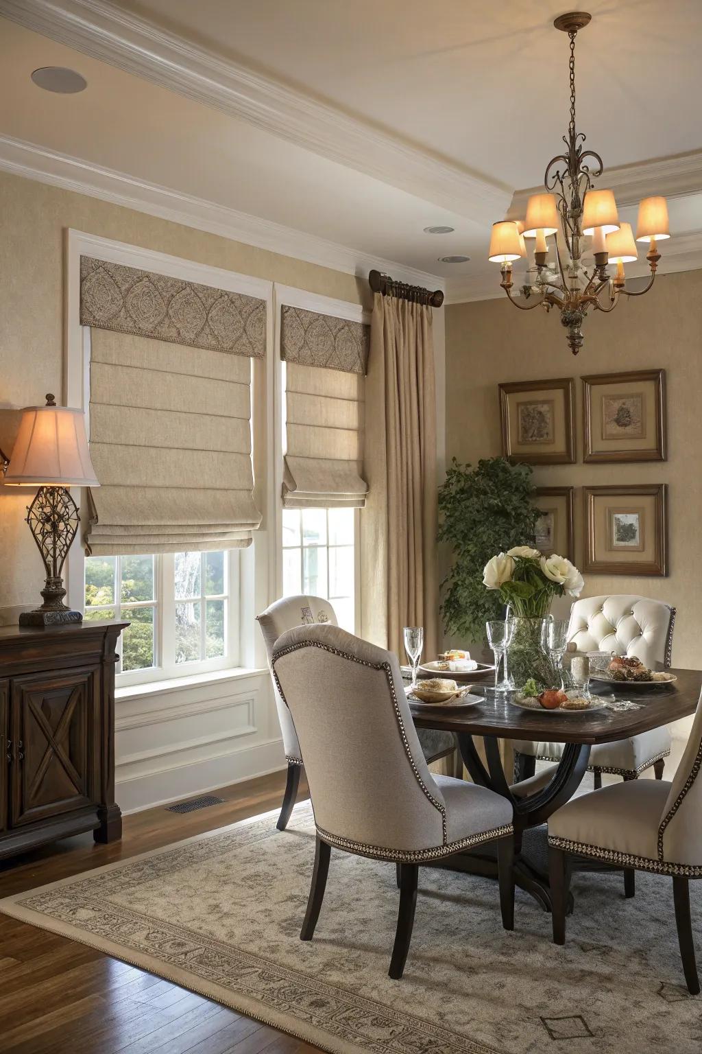 Add sophistication using beautifully bespoke folded blinds.