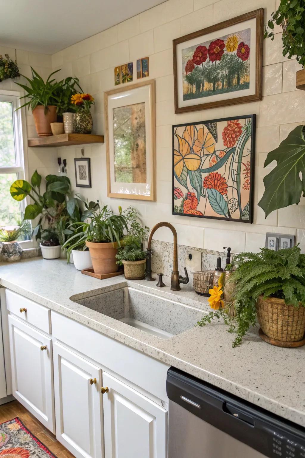 Decorative accents can inject personality into your kitchen.
