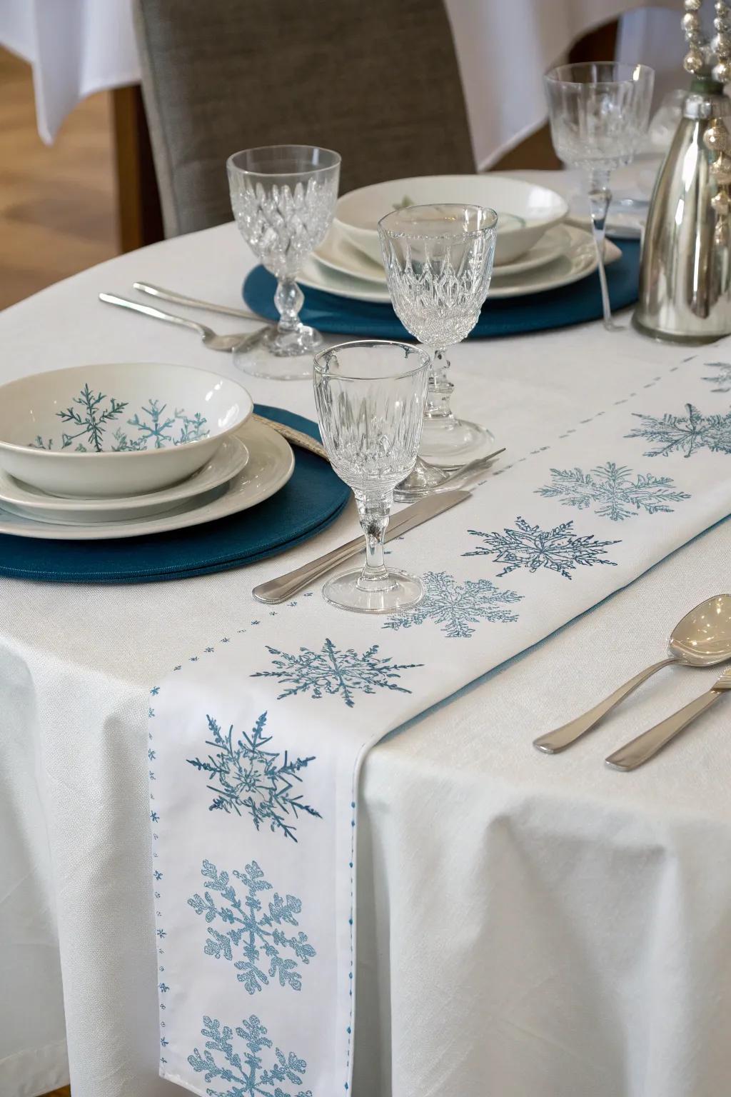 Refined dining displays ideal for a winter gathering.