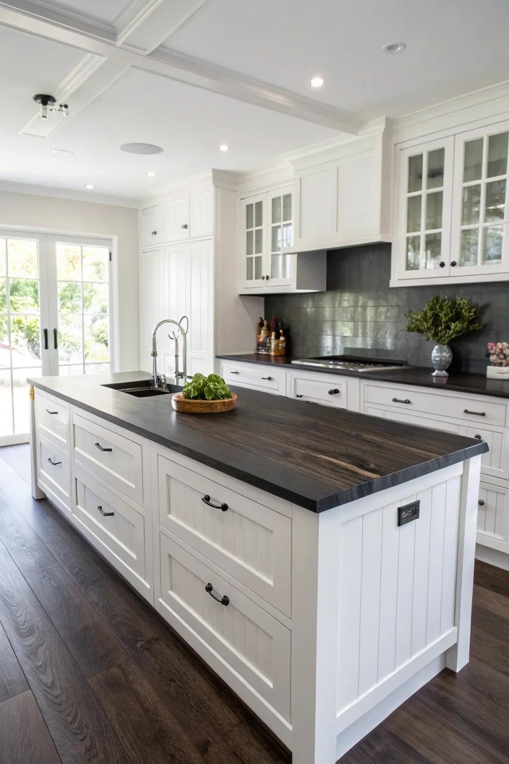 A refined dark tint that brings modern elegance to any kitchen.