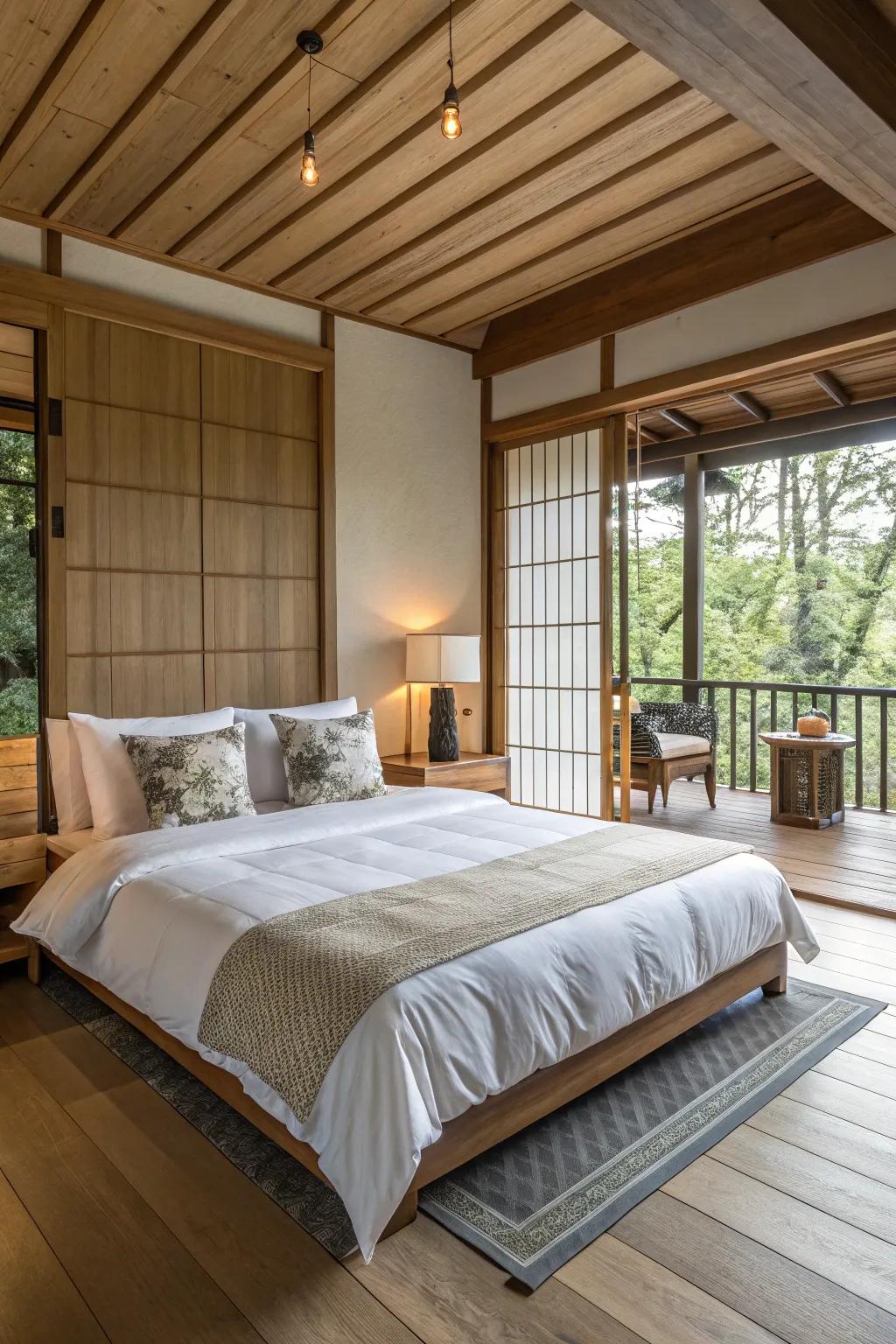 Luxurious bedding encourages peaceful rest and unwinding.