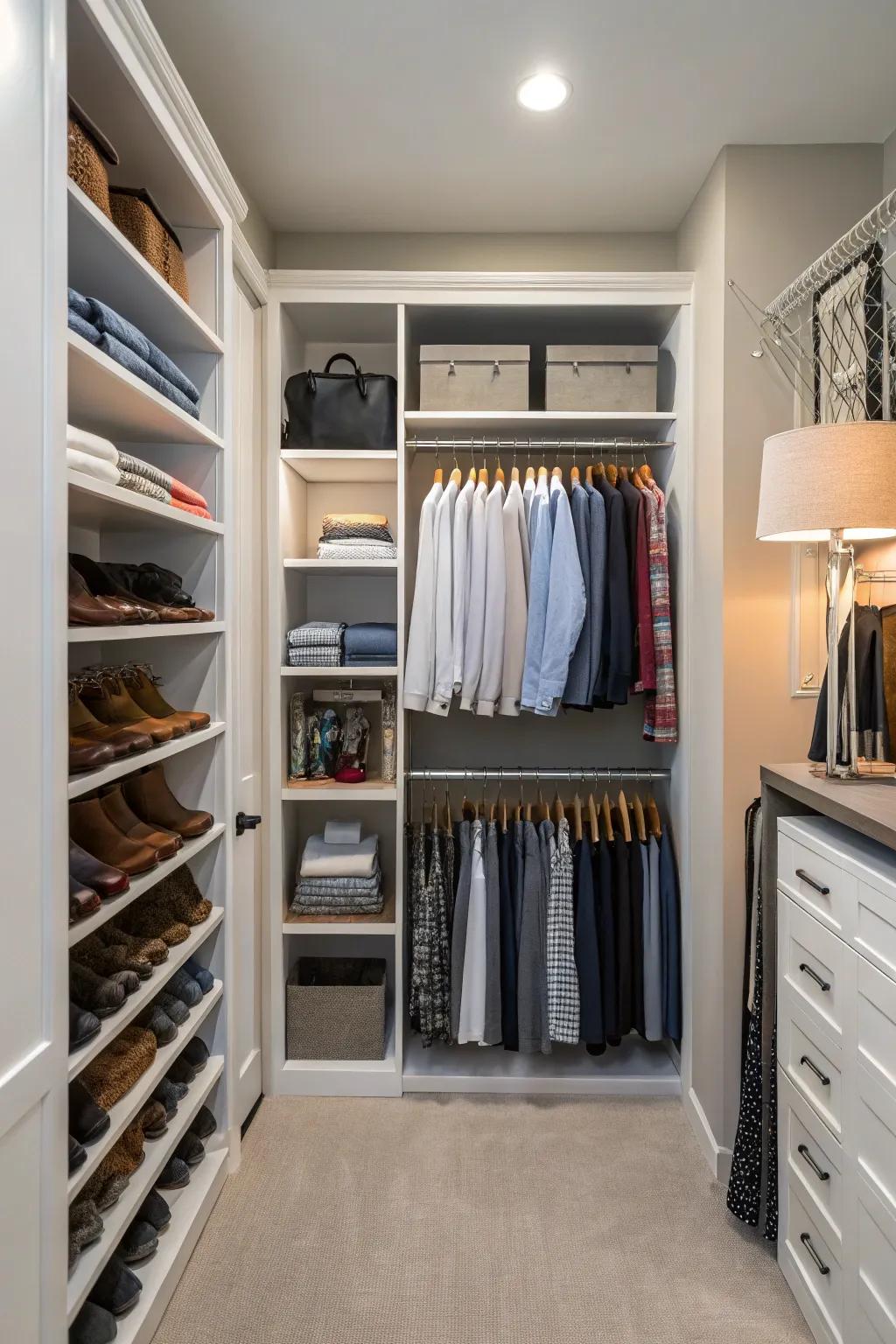 Adaptable shelving that grows with your storage needs.