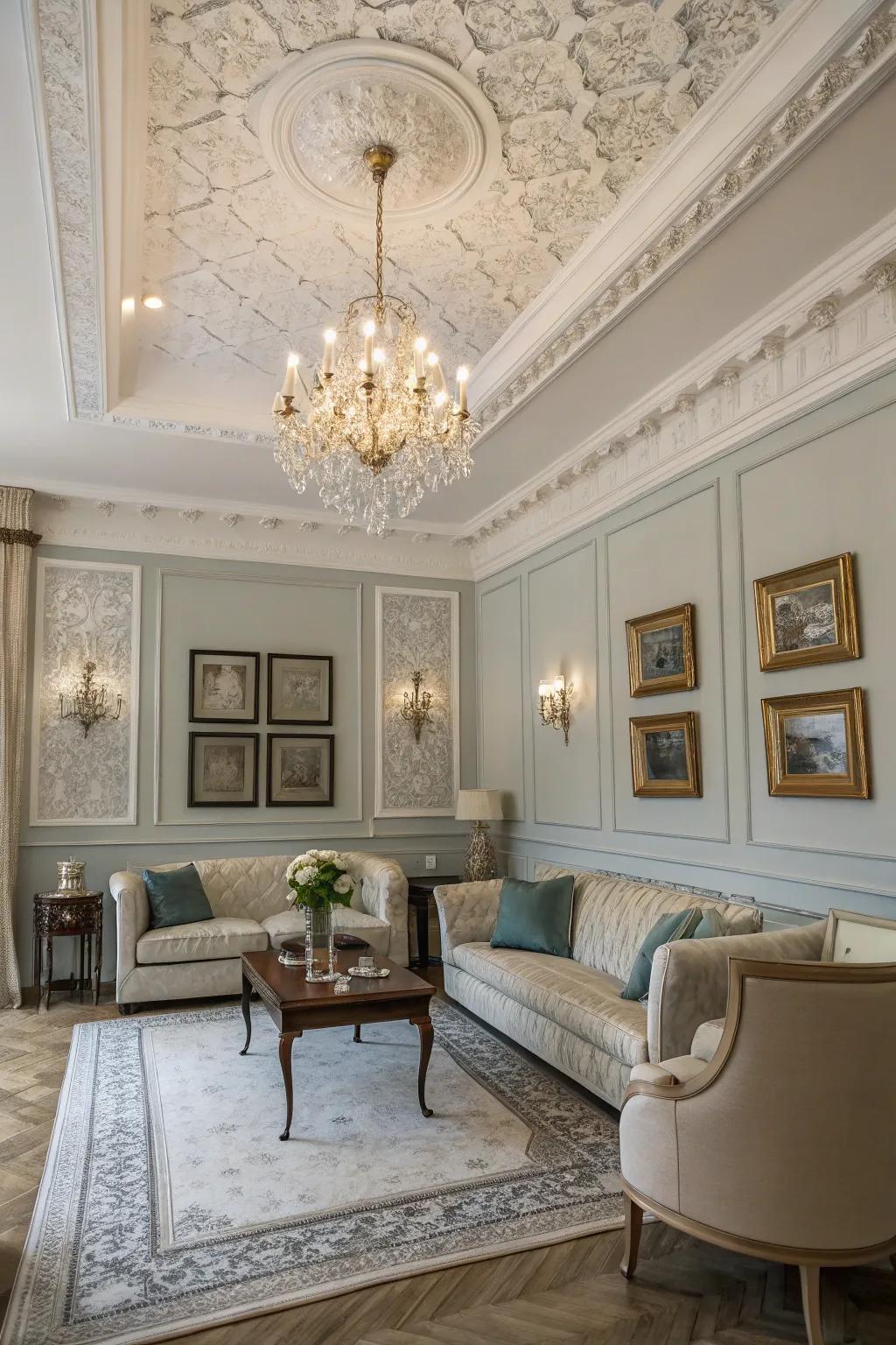 Crown moulding for a stylish touch.