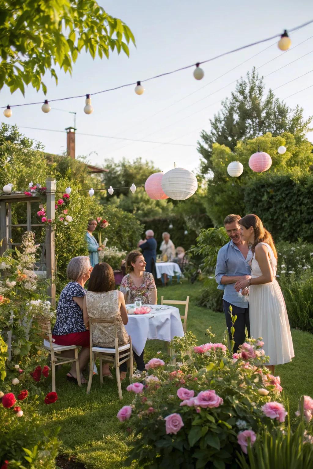 A relaxed outdoor get-together ideal for celebrating milestones.