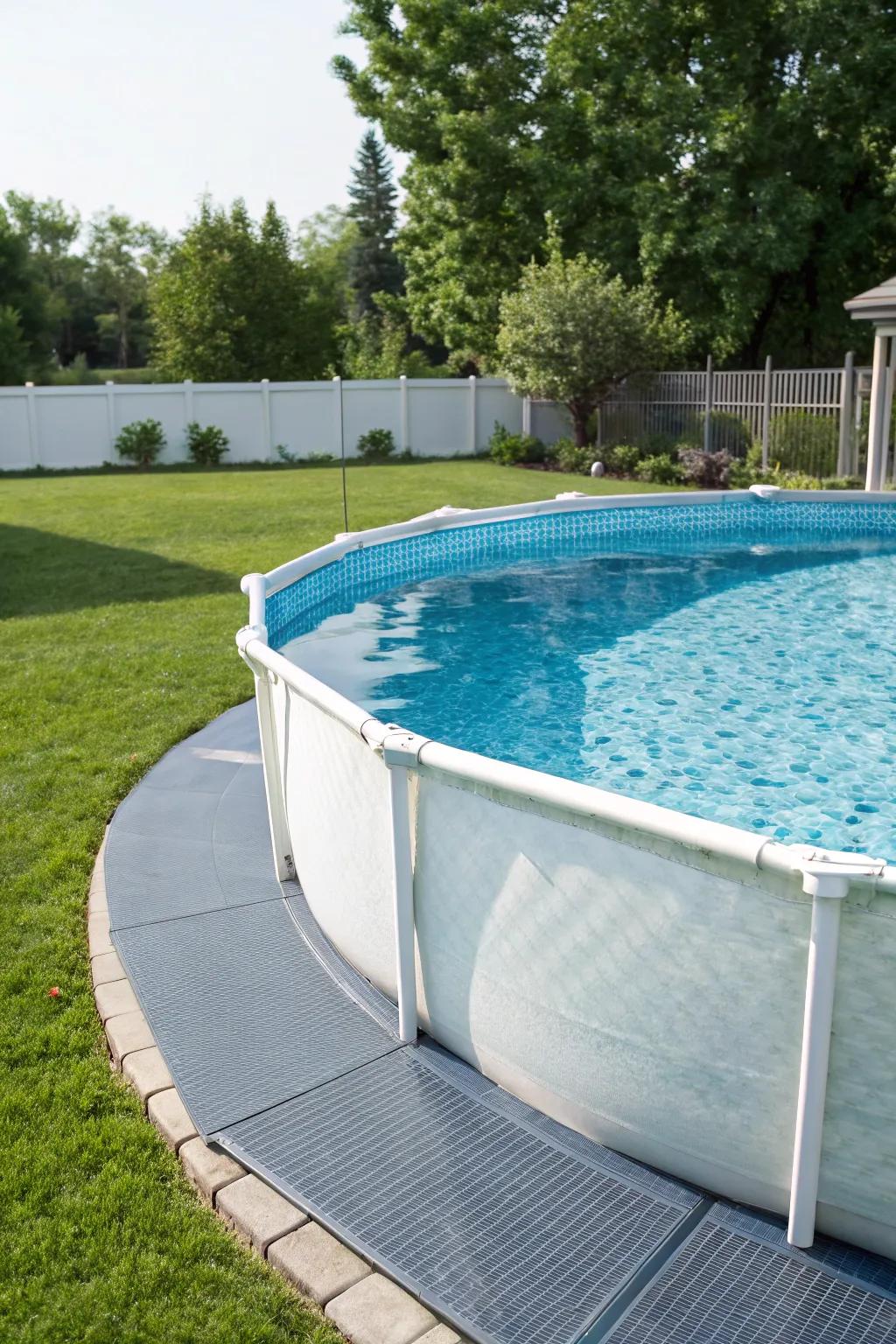 Pool cushions provide extra protection for your pool setup.