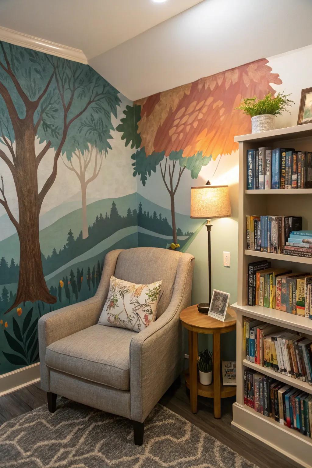 Add a personal touch with artistic flair murals.