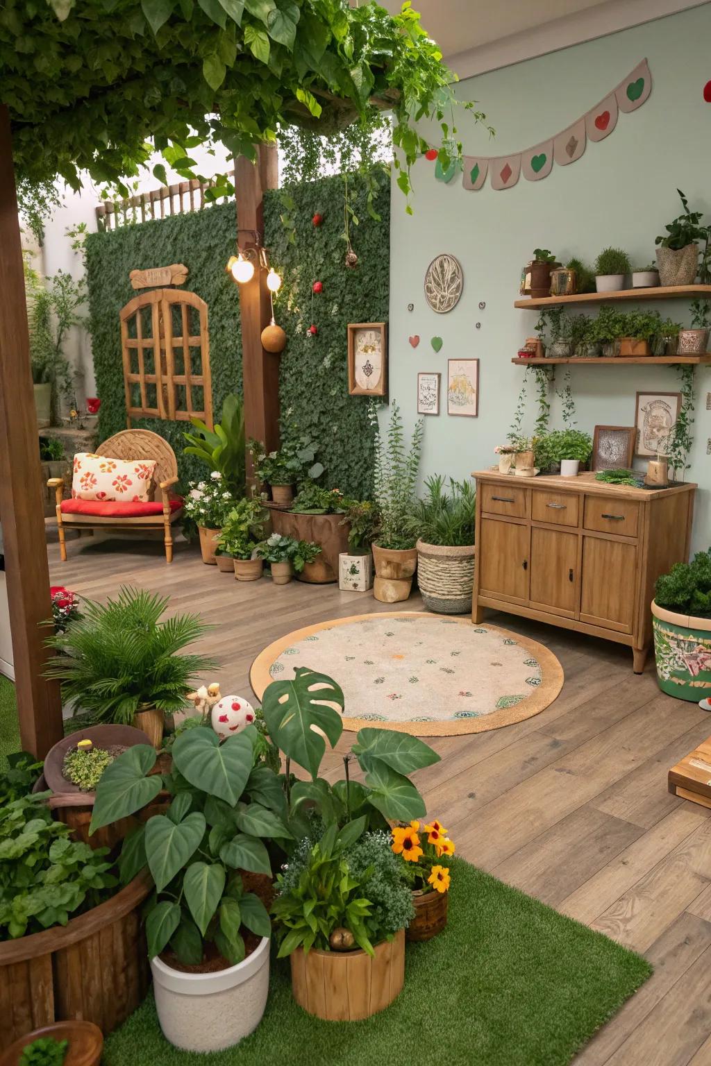 A green plant paradise brings calm to your home.