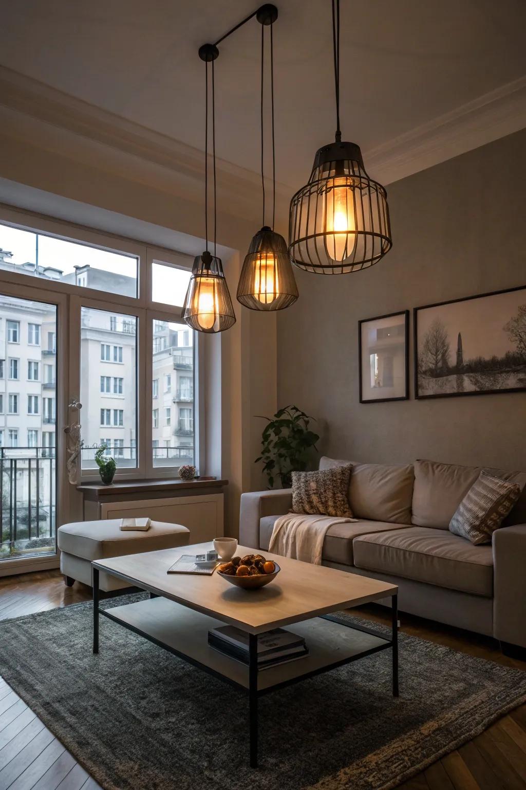 Any room's ambiance is improved by elegant lighting.