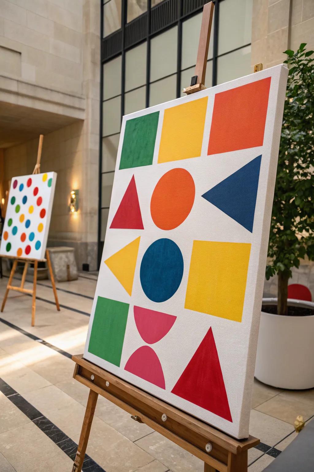 Enhance your art with modern geometric patterns.