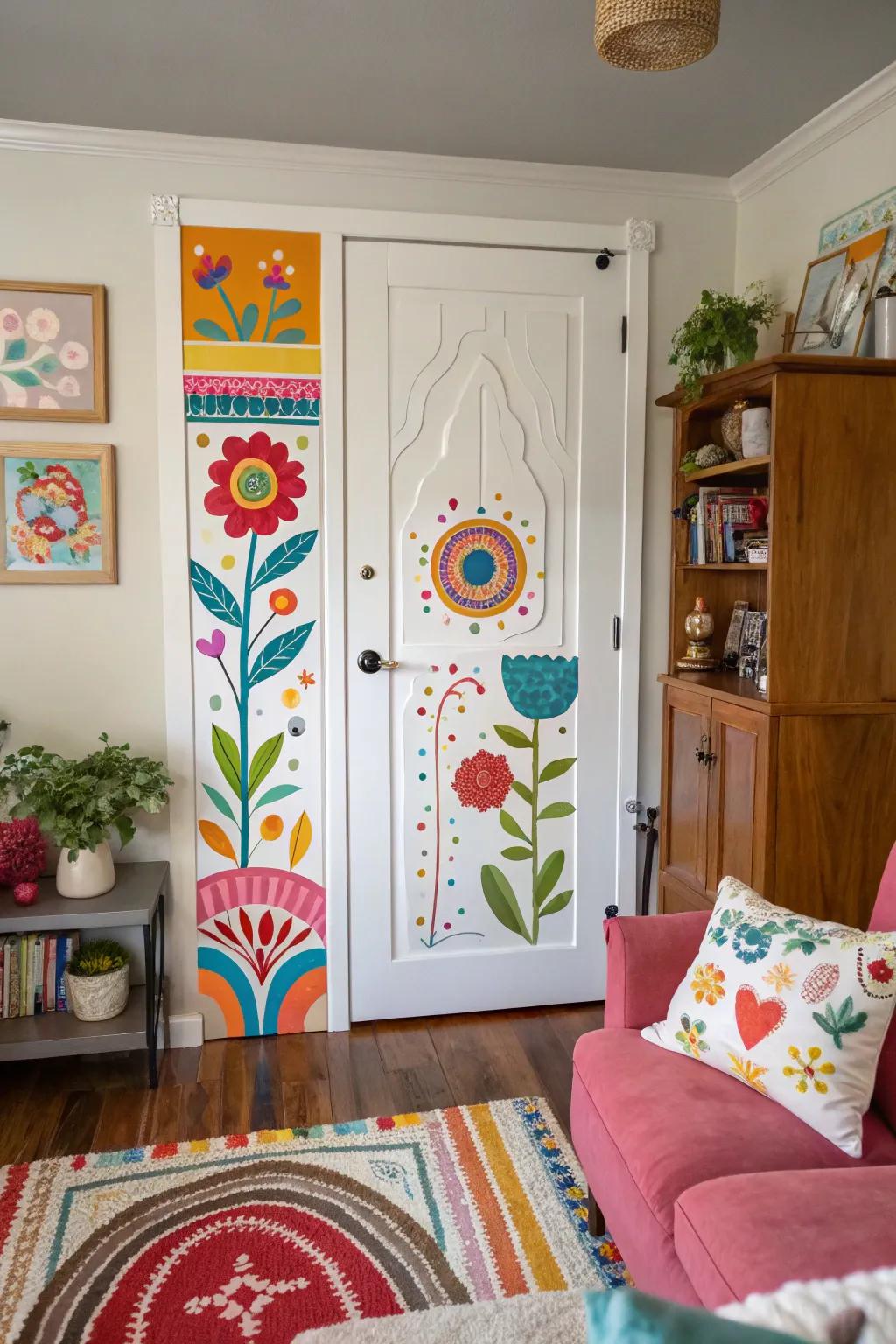 A whimsical-themed door sparking imagination and joy.