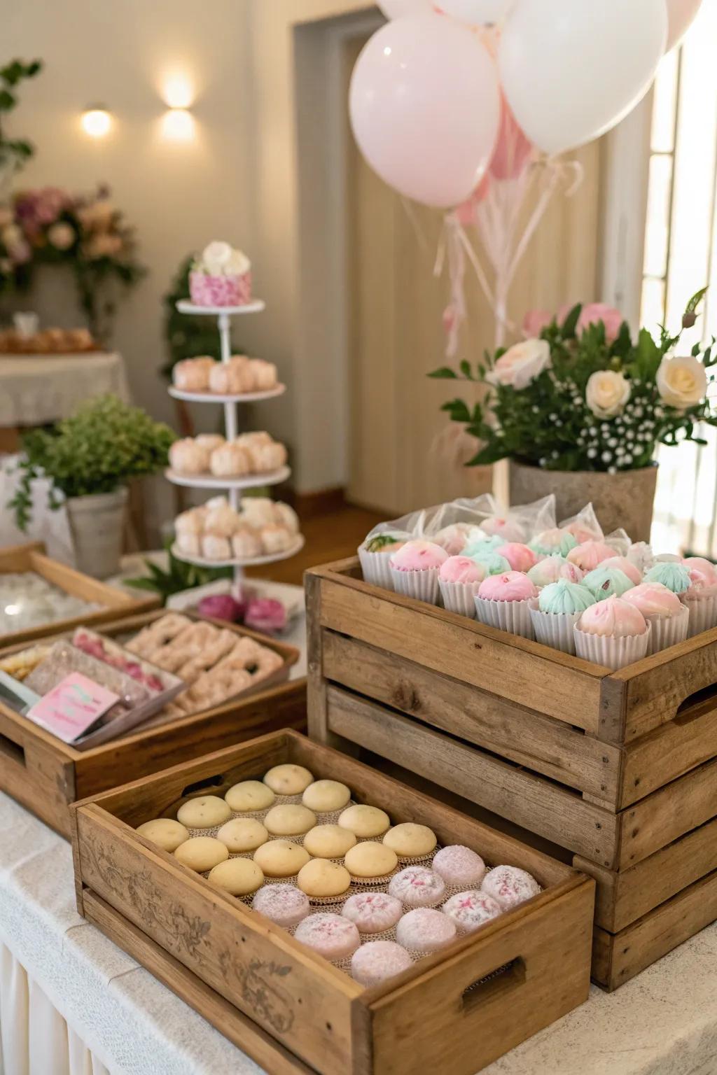 Rustic Wood Crate Displays - A Touch of Vintage Charm