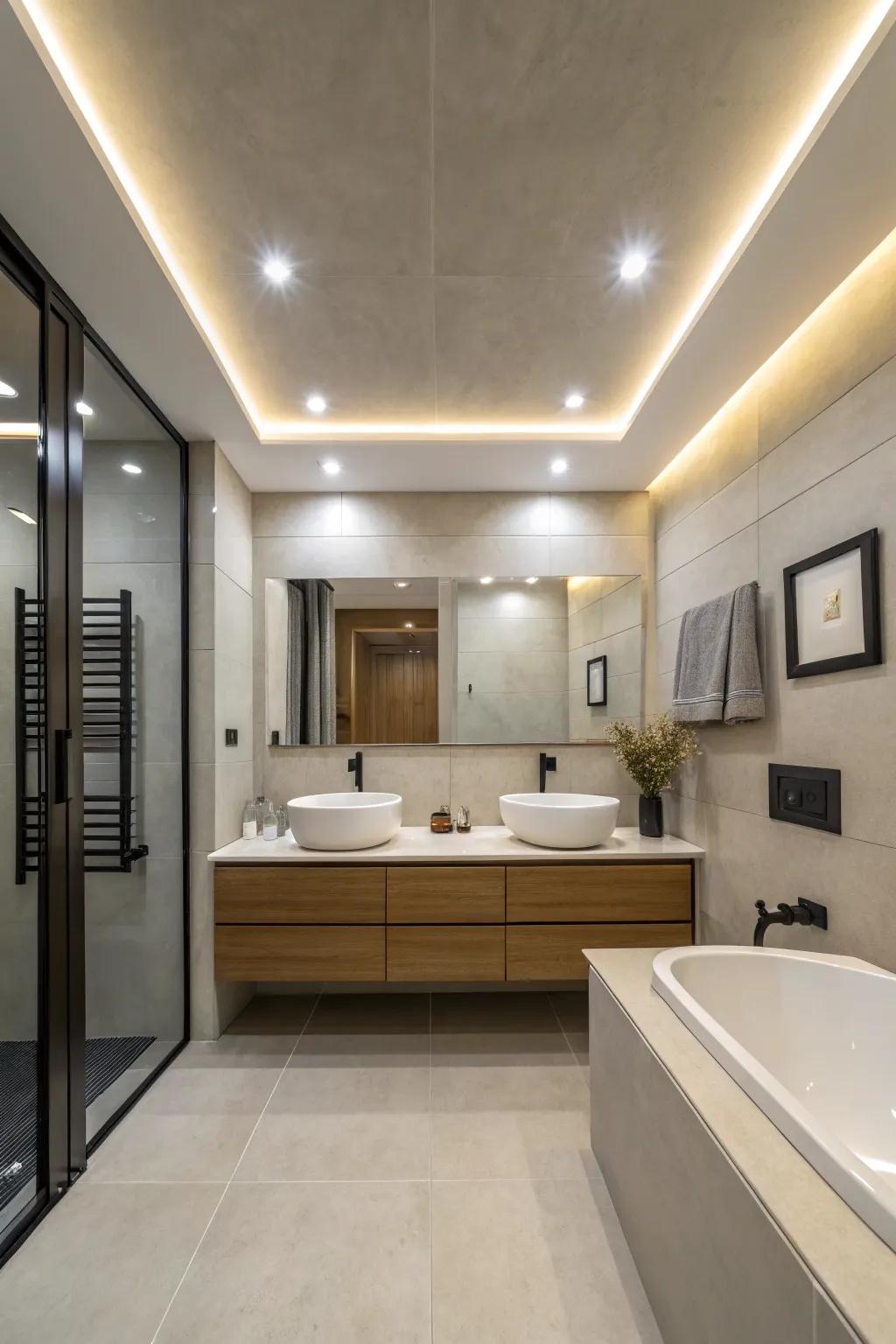 Elegant designs enhance modern bathroom aesthetics.