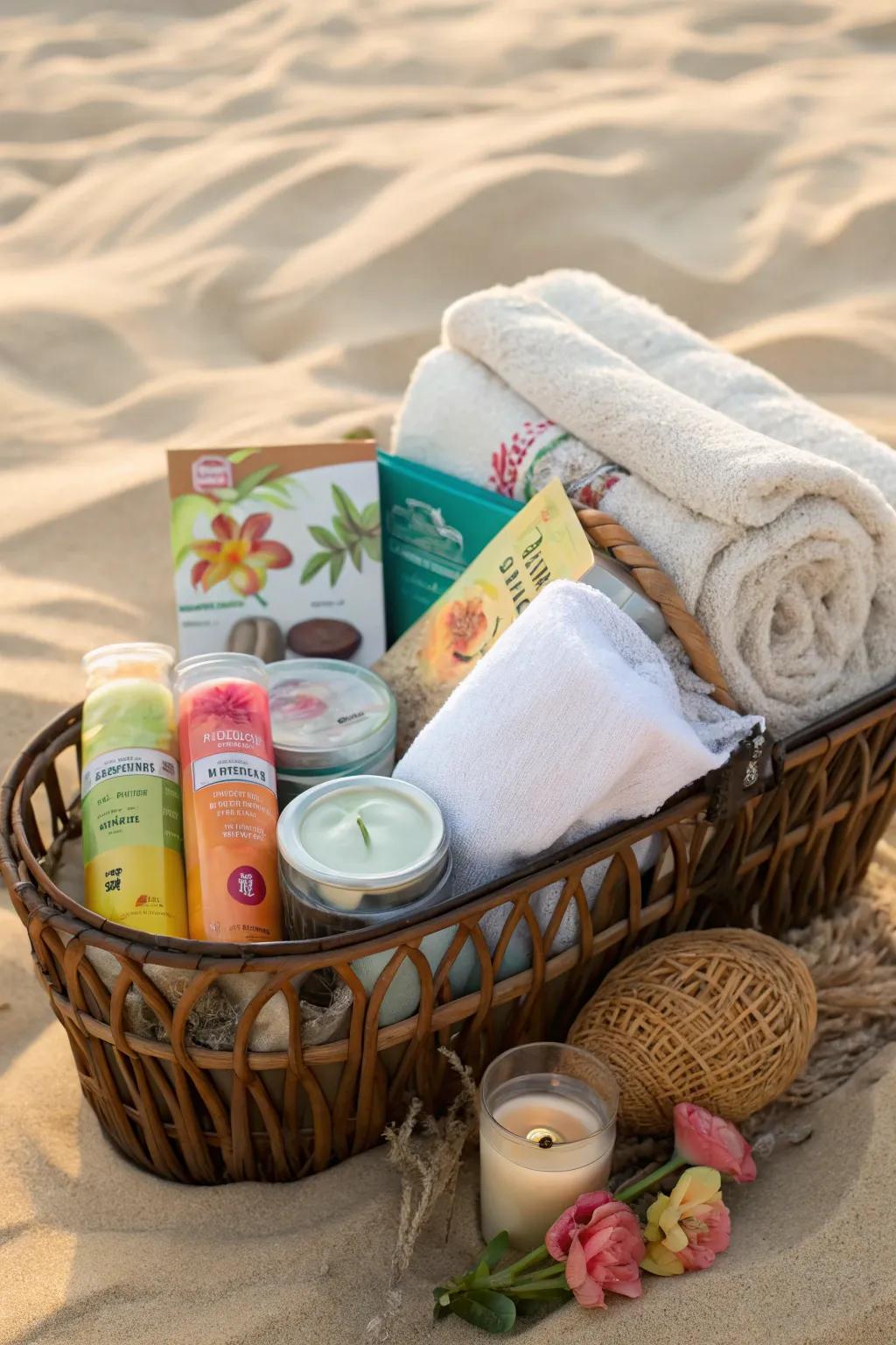 Thrill with a tropical box filled with beach-inspired treats.