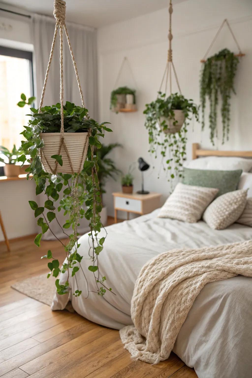Bring sophistication to your space with cascading greenery.