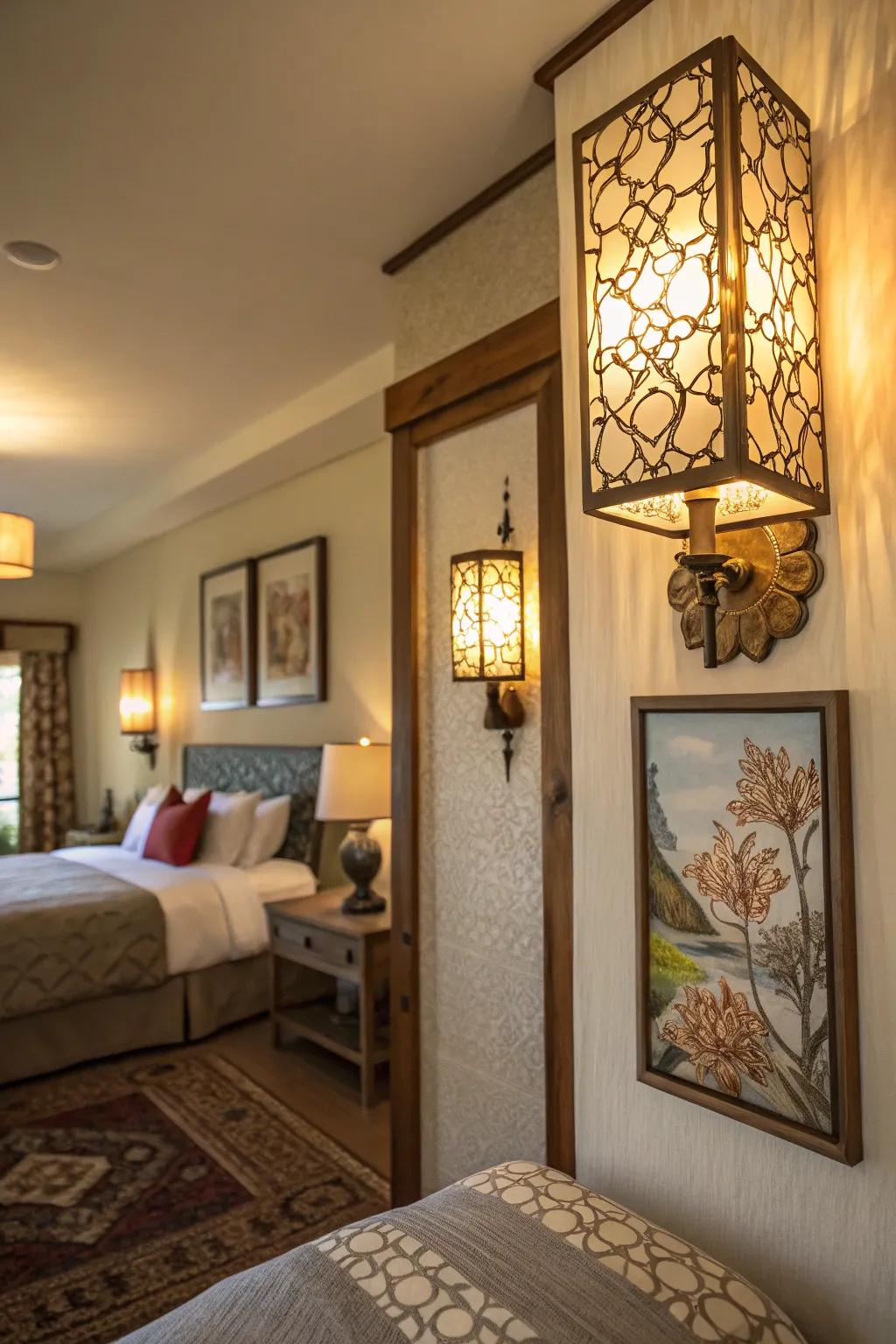 Illumination can transform your bedroom atmosphere.