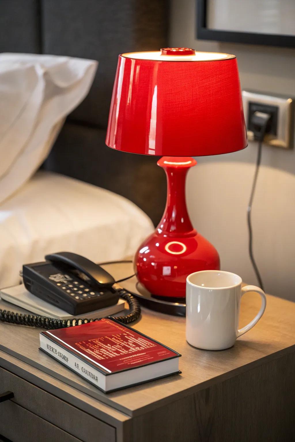 A striking color highlight establishes an impressive point of focus.