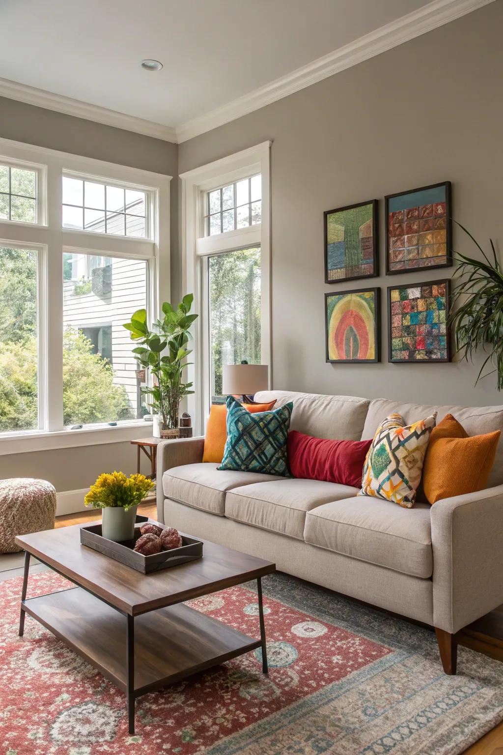 Taupe provides an adaptable foundation for any decor.
