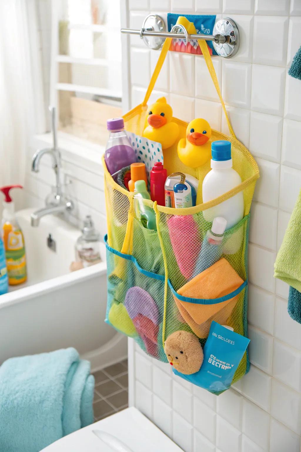 Select a mesh shower organizer for lightweight storage that dries quickly.