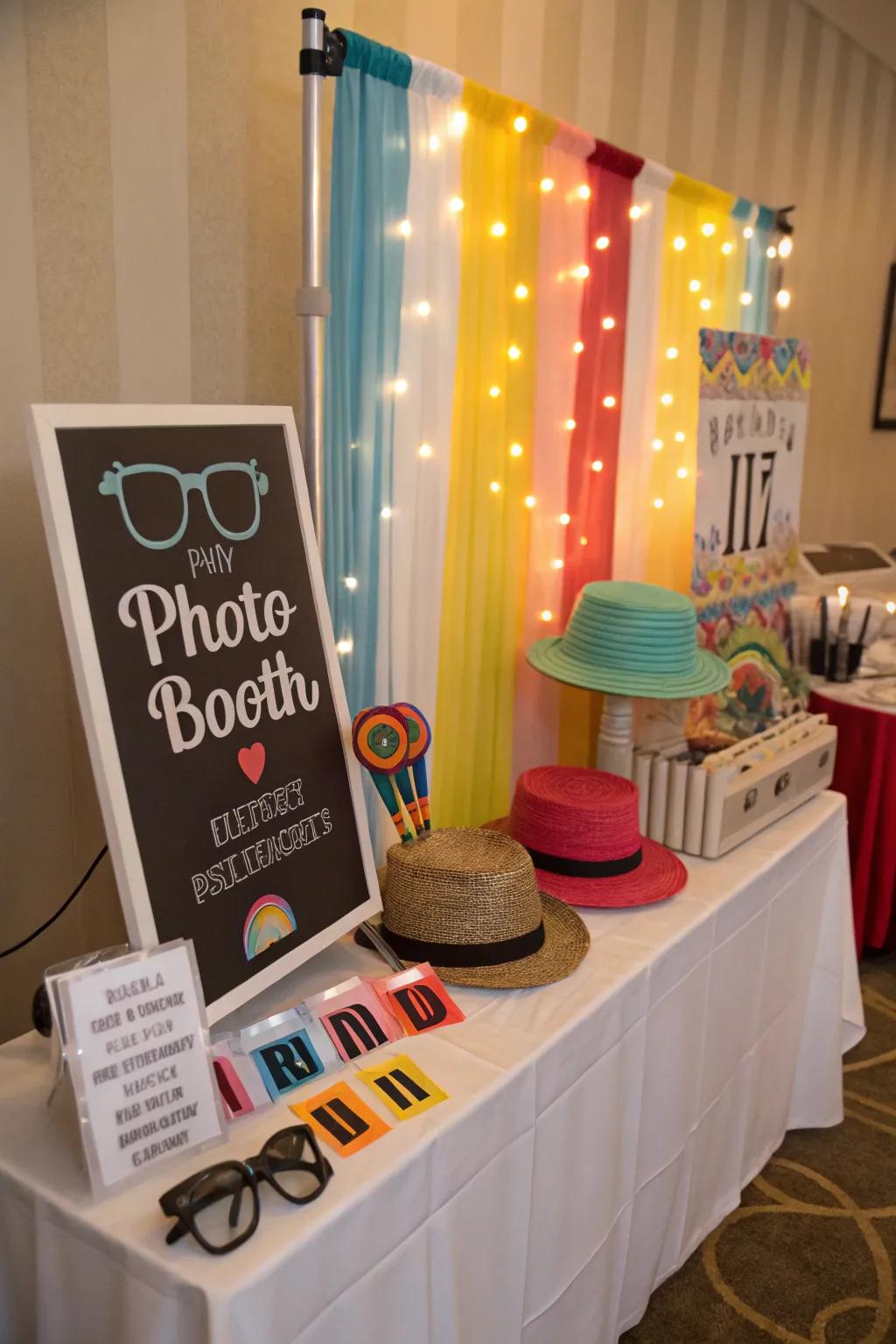 Create memories with a fun DIY photo booth.