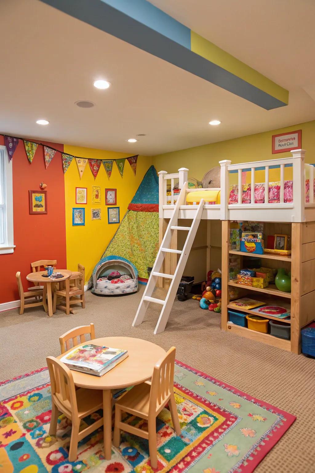 A designated play area keeps children entertained and preserves the cleanliness of your main living areas.