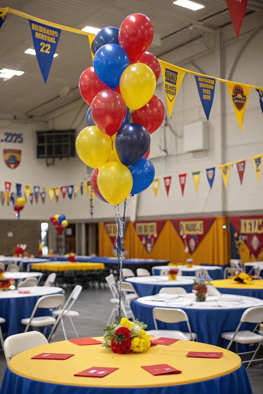 Celebrate school spirit with a color-coordinated celebration.