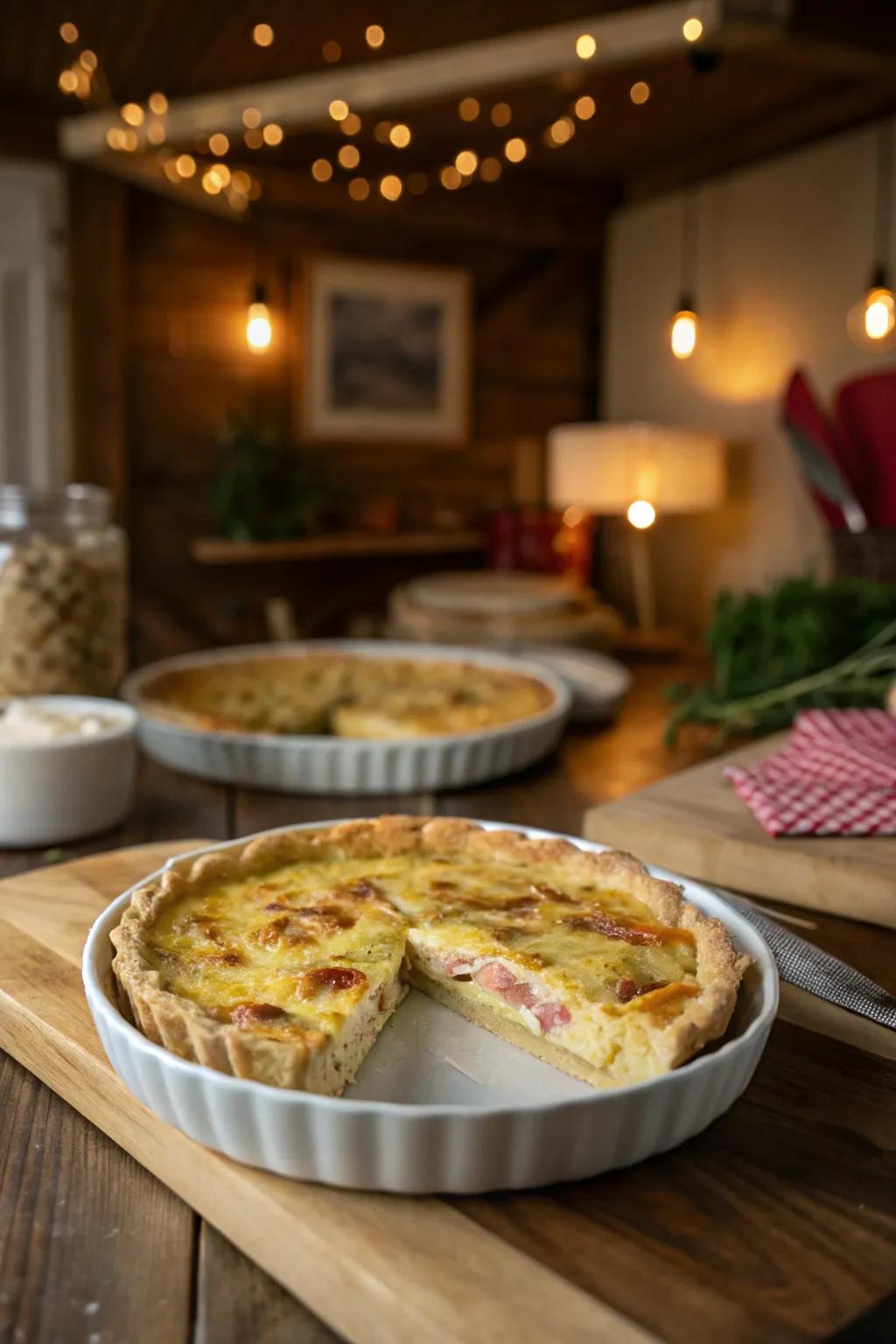 Savory custard: a brunch classic that’s always a hit.