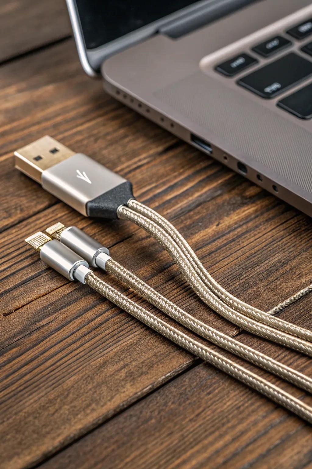 Elevate your workspace with these elegant magnetic cable clips&mdash;where form meets function.