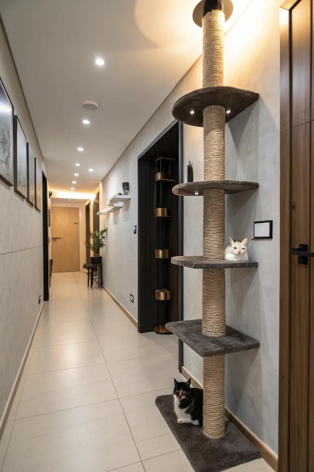 Wall-affixed structures are great for homes with limited space.