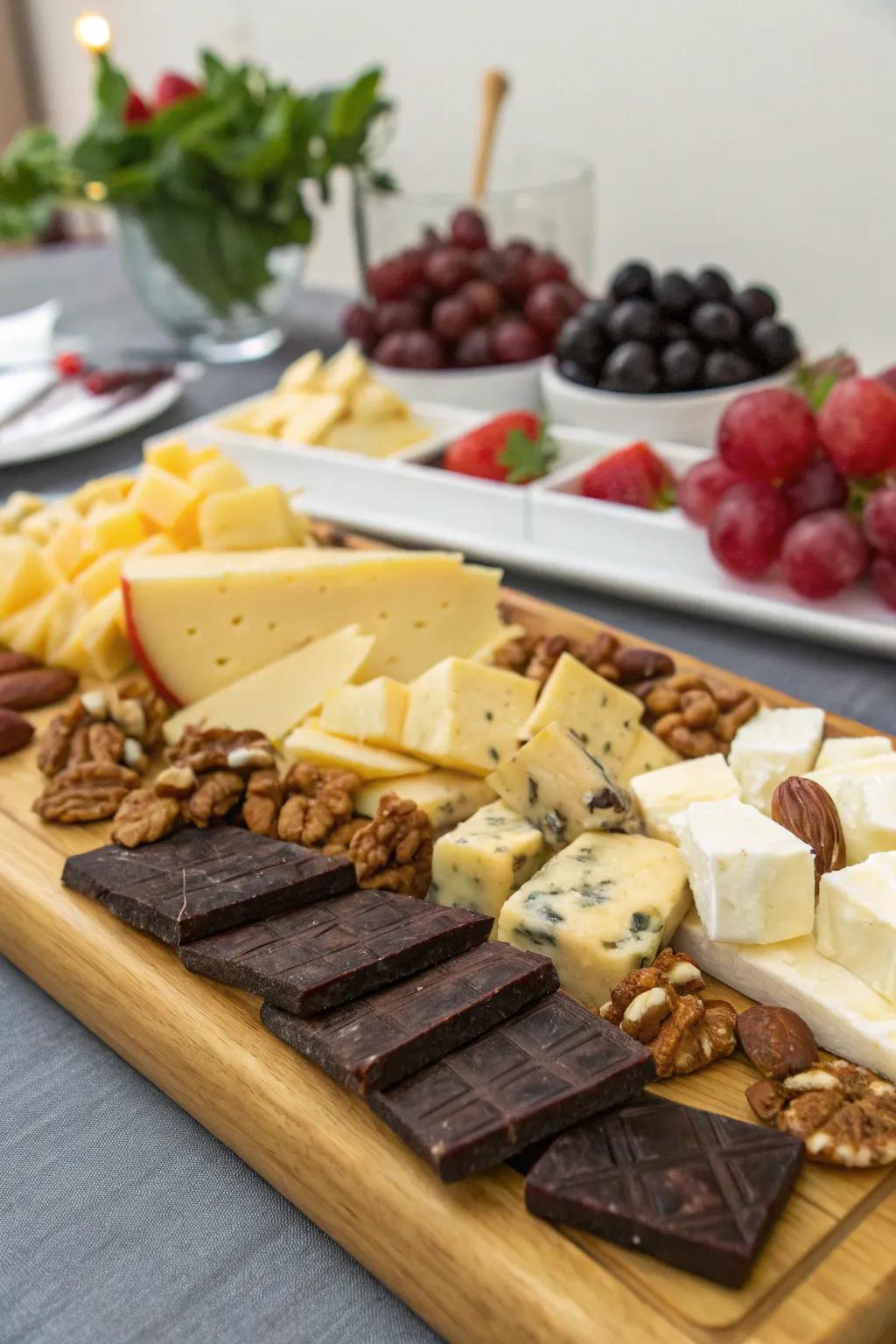 An original combination of chocolate and cheese designed for adventurous palates.