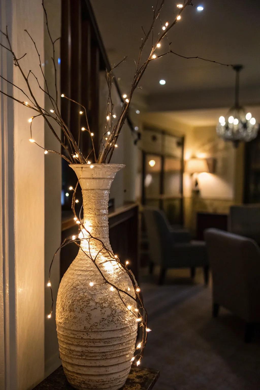 Add a sprinkle of magic with fairy lights.