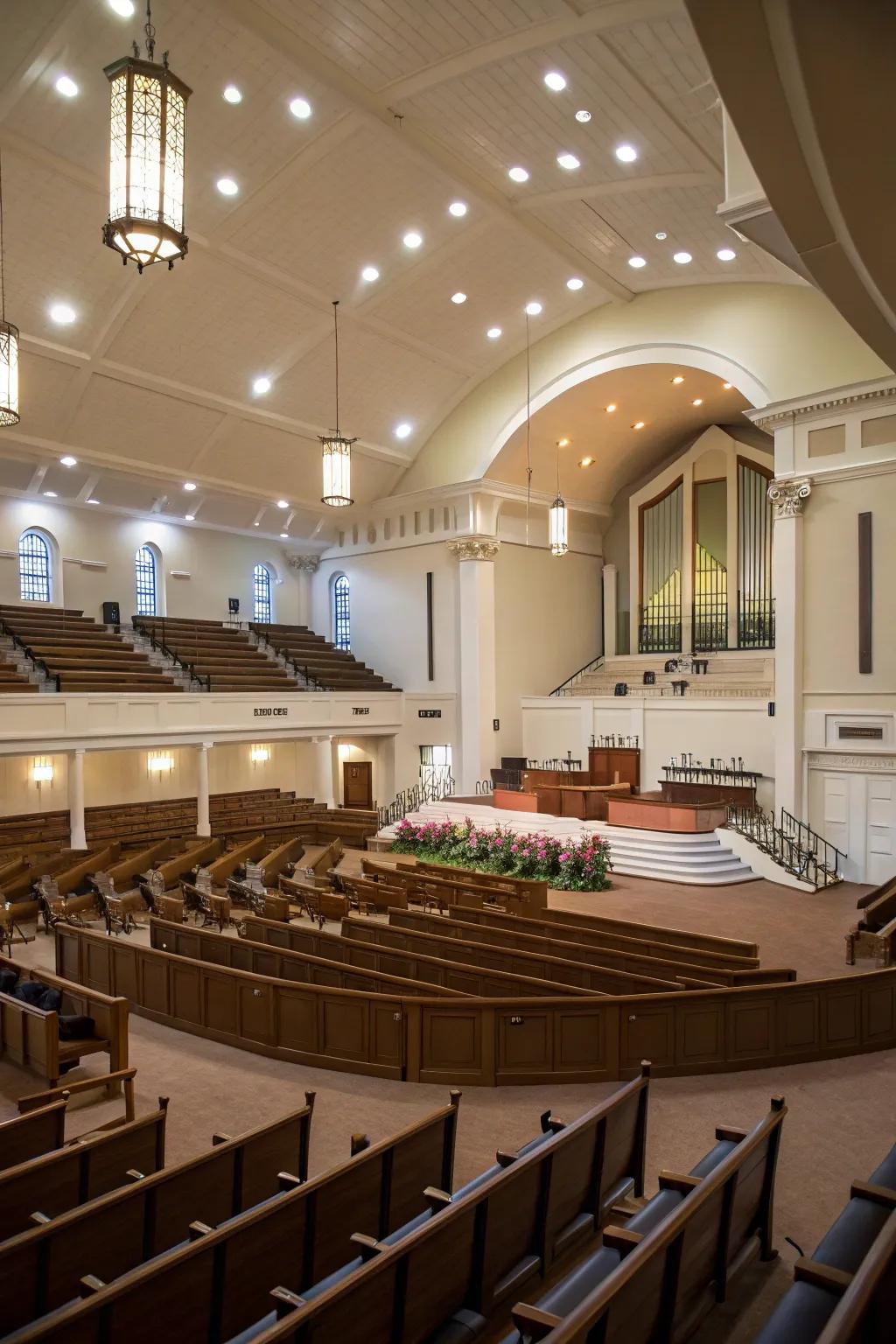 Thoughtfully designed seating improves the overall worship experience.