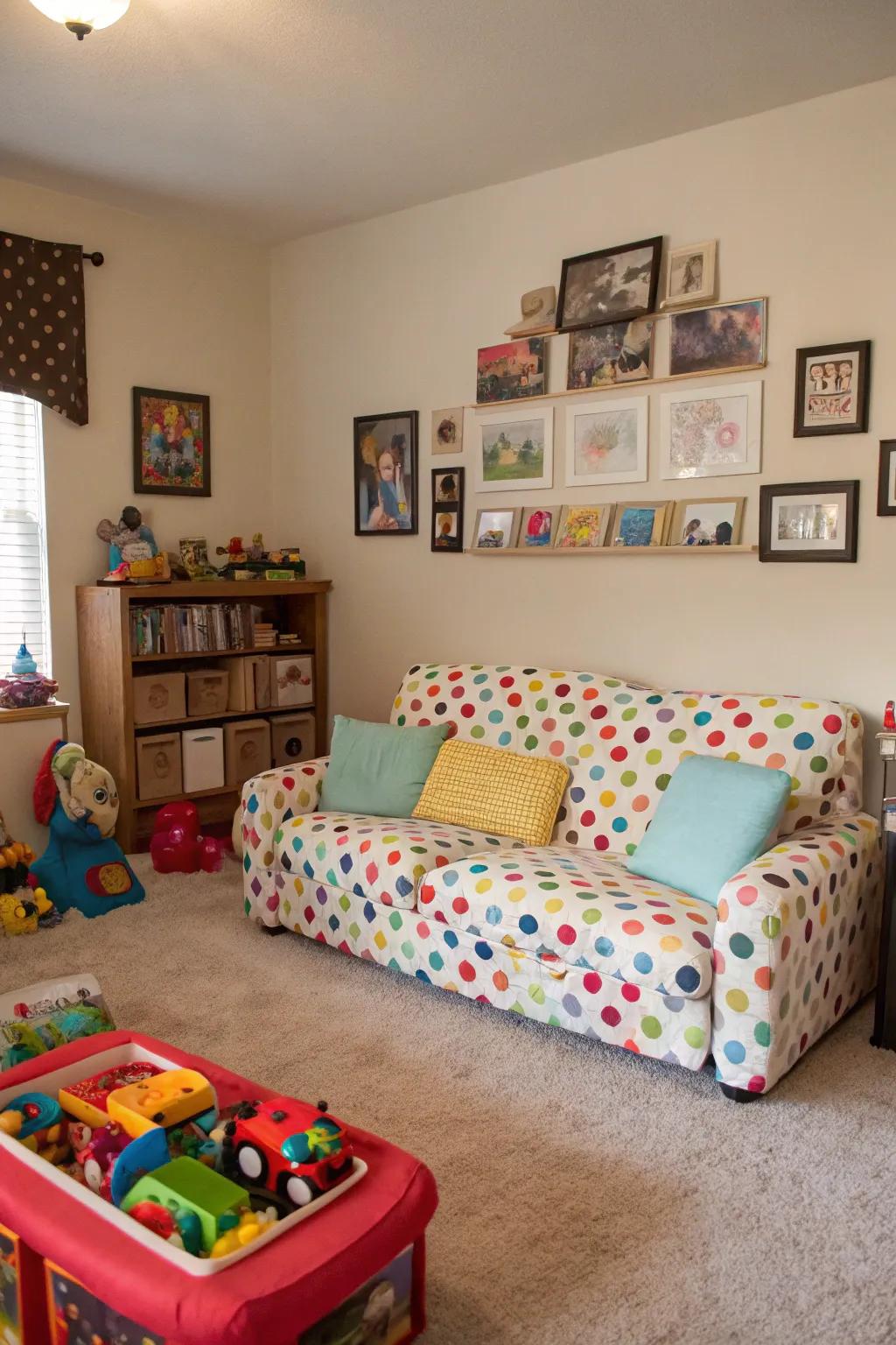 Fun patterns make your couch uniquely yours.
