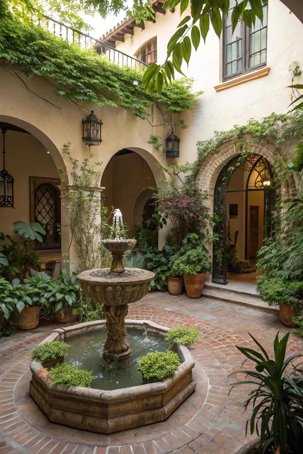 A tranquil water element to calm the senses.