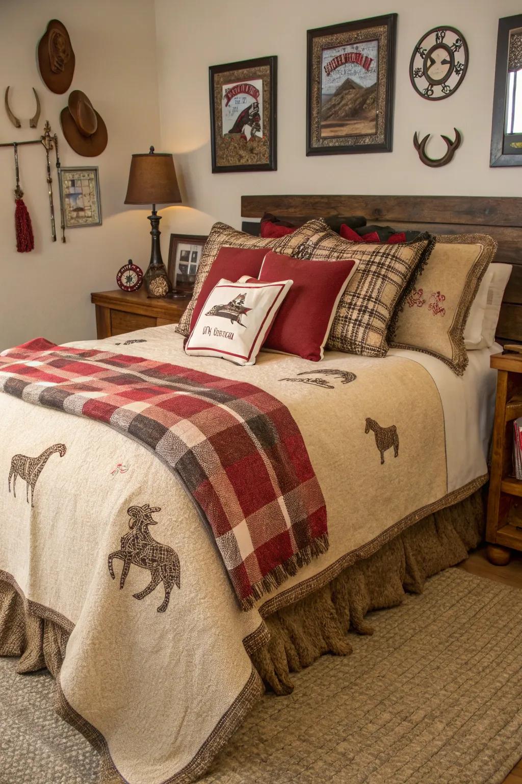 Cushions add texture and warmth.