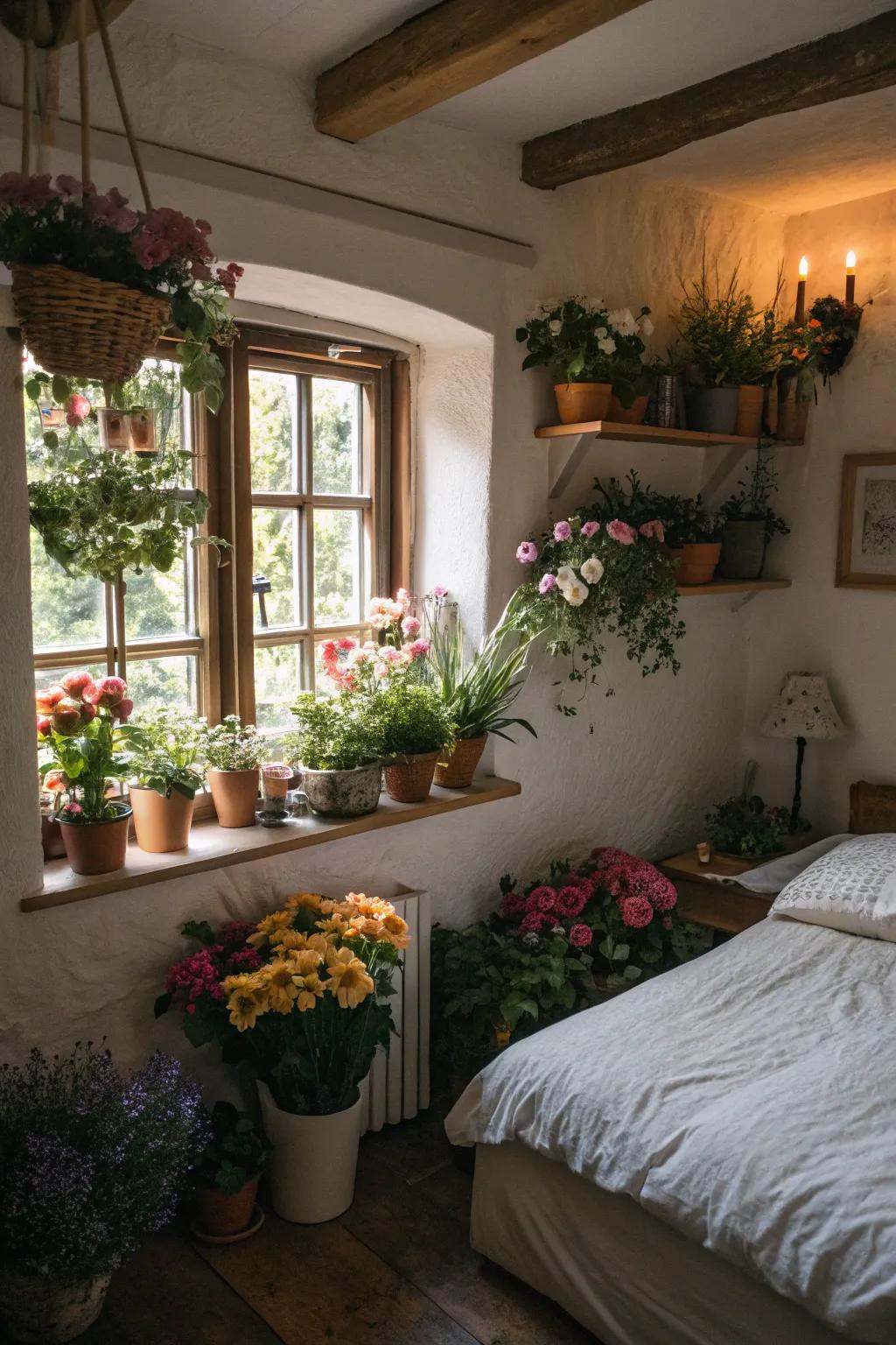Plants add vibrancy and color indoors.