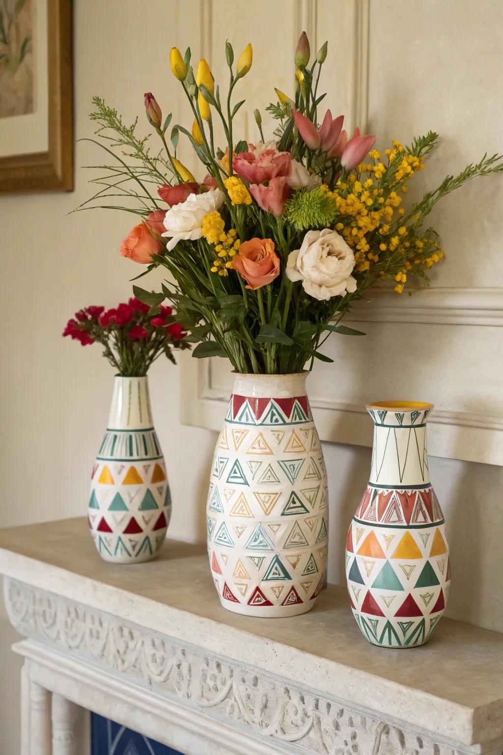 Artistic vases unite style and nature.