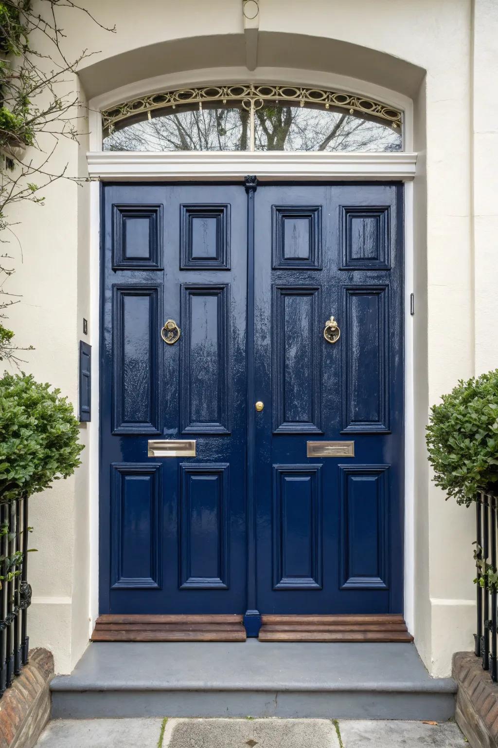 Create a statement with bold door colors that captivate.