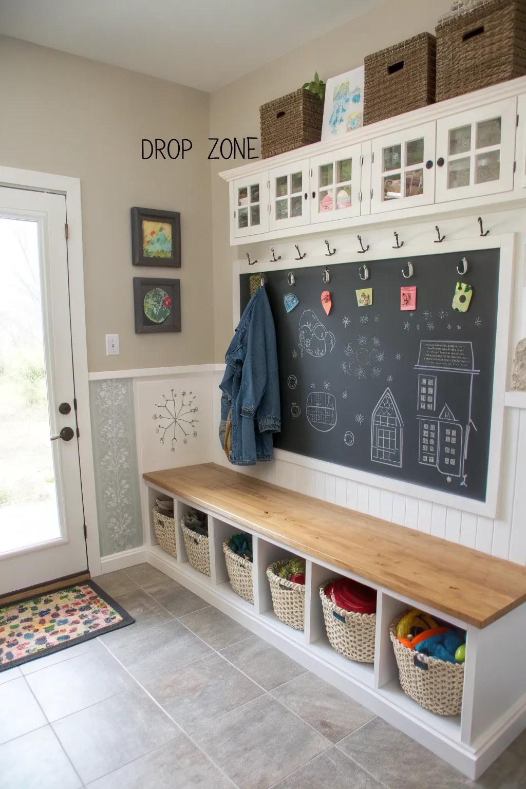 Personalized touches make drop zones feel more special.